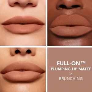 Buxom Full On Plumping Lip Matte Brunching Brown Peach NIB Full Size